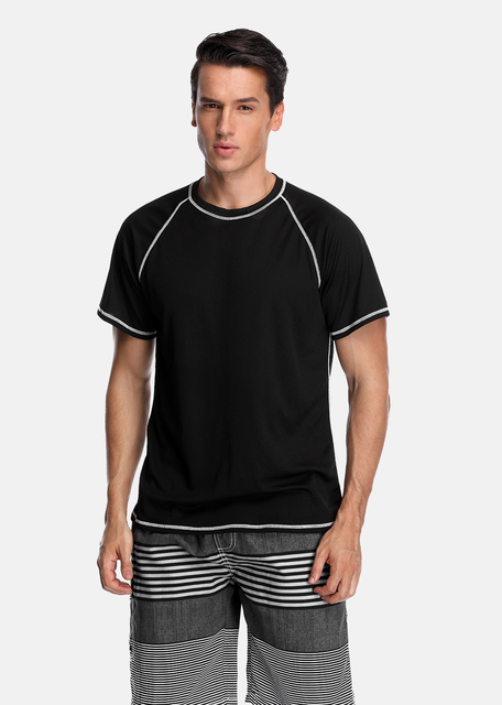 Męska koszulka Rashguard Attracko Dry-Fit ochrona UV 50+ do nurkowania i surfowania - Wianko - 3