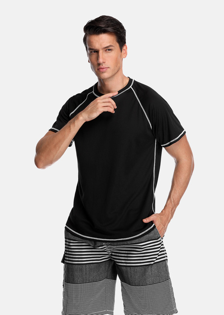 Męska koszulka Rashguard Attracko Dry-Fit ochrona UV 50+ do nurkowania i surfowania - Wianko - 4