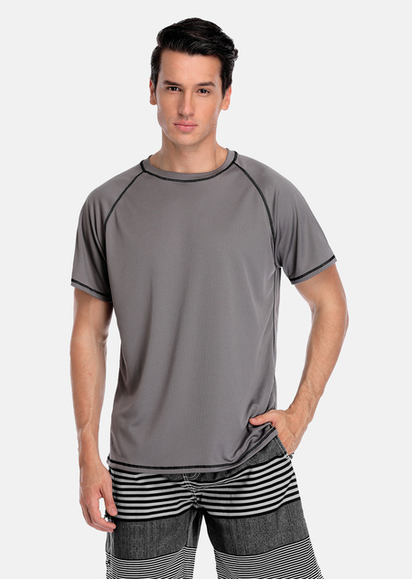 Męska koszulka Rashguard Attracko Dry-Fit ochrona UV 50+ do nurkowania i surfowania - Wianko - 7