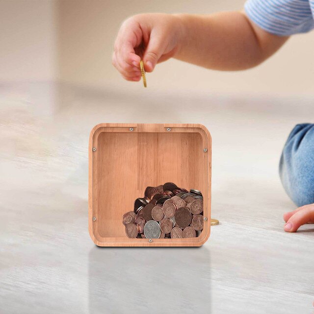 Drewniana skarbonka personalizowana na jedno zdjęcie - idealny prezent urodzinowy dla dzieci i do dekoracji wnętrz - Wianko - 20
