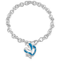 Nowa wysokiej jakości bransoletka łańcuszkowa Opal Turtle dla kobiet w kolorze niebieskim - Wianko - 15