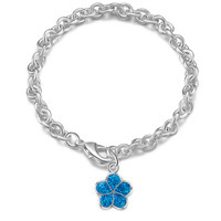 Nowa wysokiej jakości bransoletka łańcuszkowa Opal Turtle dla kobiet w kolorze niebieskim - Wianko - 10