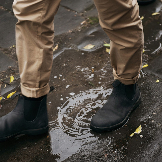 Luksusowe buty retro Chelsea Boots dla par - motocyklowe botki o wysokim obcasie - Wianko - 16