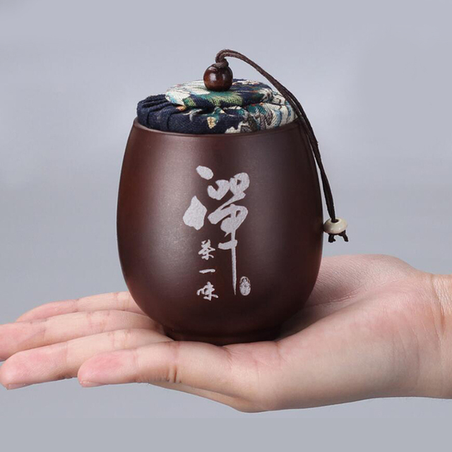 Mini ceramiczny słoik podróży zielona herbata Pu'er - Wianko - 58