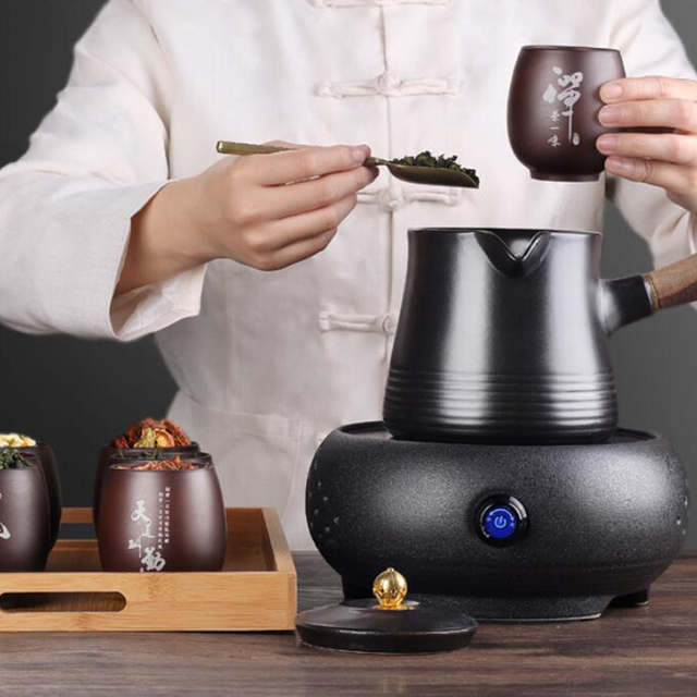 Mini ceramiczny słoik podróży zielona herbata Pu'er - Wianko - 53