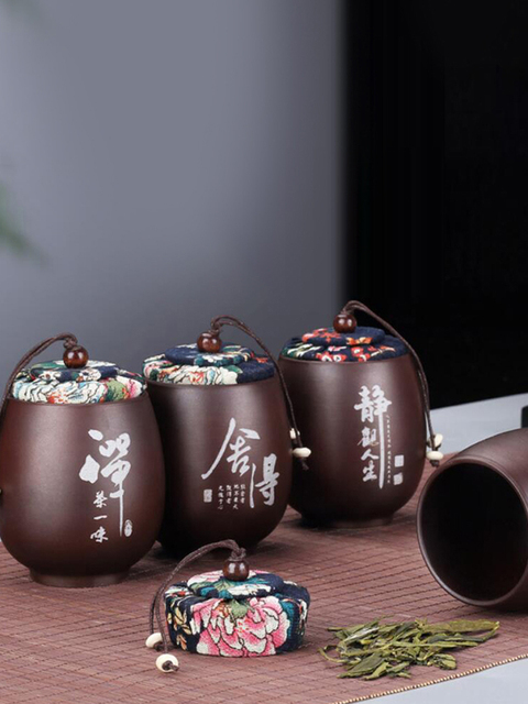 Mini ceramiczny słoik podróży zielona herbata Pu'er - Wianko - 49