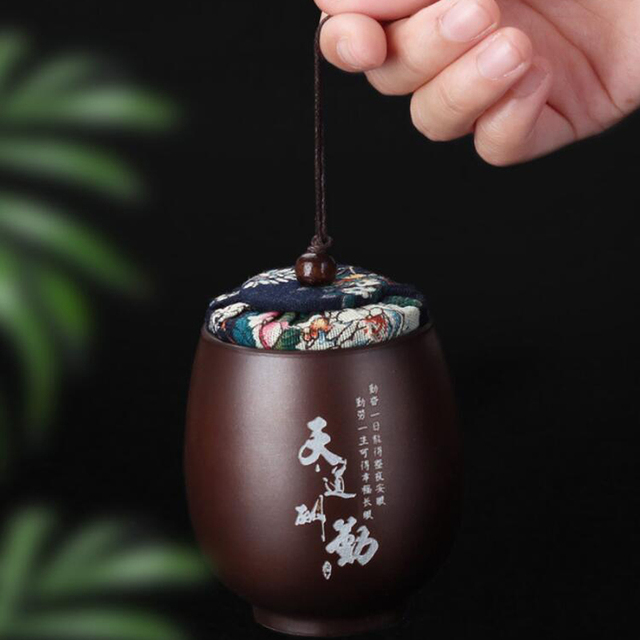 Mini ceramiczny słoik podróży zielona herbata Pu'er - Wianko - 52