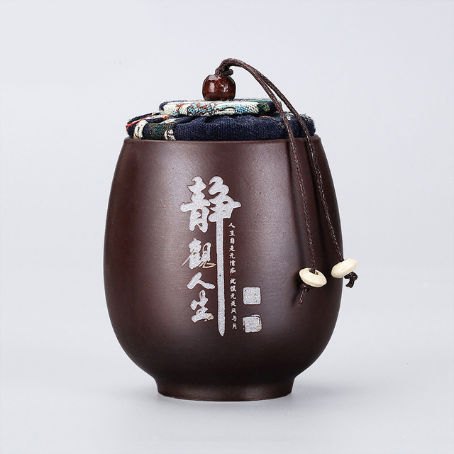 Mini ceramiczny słoik podróży zielona herbata Pu'er - Wianko - 4