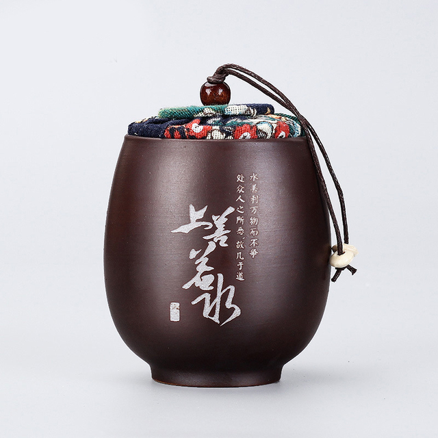 Mini ceramiczny słoik podróży zielona herbata Pu'er - Wianko - 6