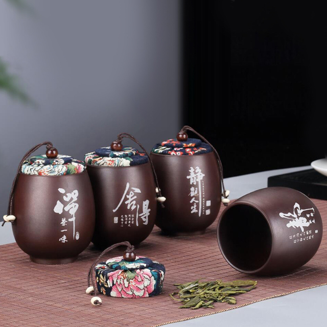 Mini ceramiczny słoik podróży zielona herbata Pu'er - Wianko - 51
