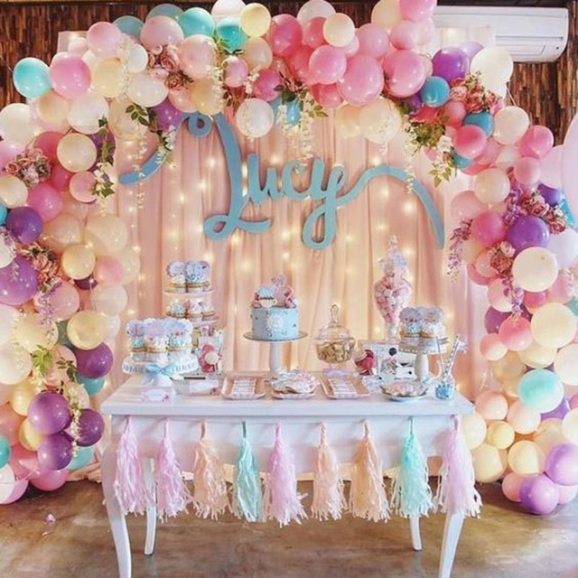 Zestaw dekoracji balonowych na imprezę, urodziny, ślub i Baby Shower - ozdobne balony Garland, tło dekoracyjne - Wianko - 2