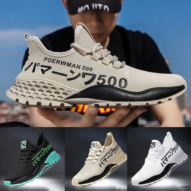 Męskie buty z gumową podeszwą, tenisówki zwiększające siatkę oddychającą, wulkanizowane buty z grubą podeszwą, sznurowane, damskie, platforma - 2021 - Wianko - 2