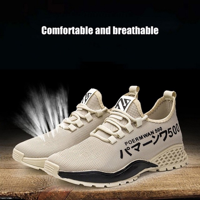 Męskie buty z gumową podeszwą, tenisówki zwiększające siatkę oddychającą, wulkanizowane buty z grubą podeszwą, sznurowane, damskie, platforma - 2021 - Wianko - 7