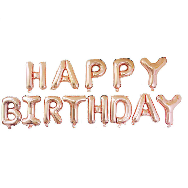 Foliowy balon z nadrukiem HAPPY BIRTHDAY w kształcie liter dla dzieci - idealny do dekoracji na przyjęcie urodzinowe - Wianko - 3