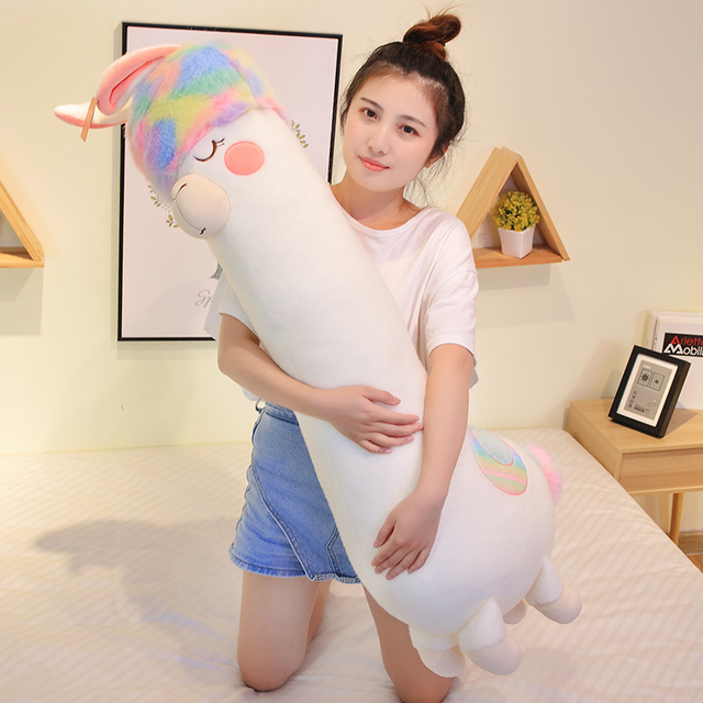 Kolorowa pluszowa alpaka japońska - miękka, nadziewana, słodka zabawka dla dzieci - Wianko - 15