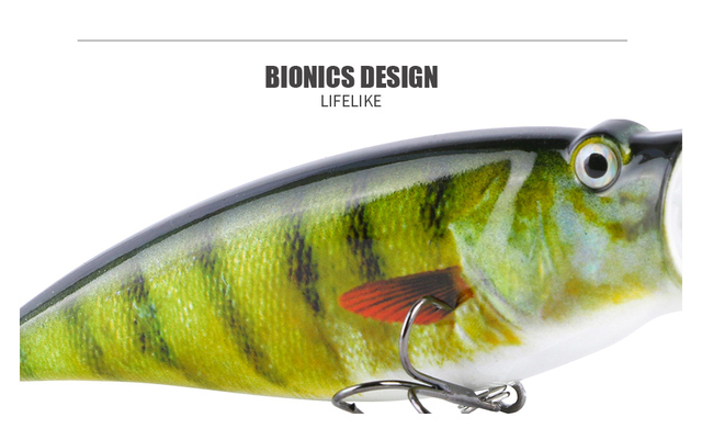 Przynęty Angryfish: 2 sztuki 95mm 18.5g realistyczne sztuczne przynęty w 5 kolorach z haczykami HF-005 - Wianko - 8