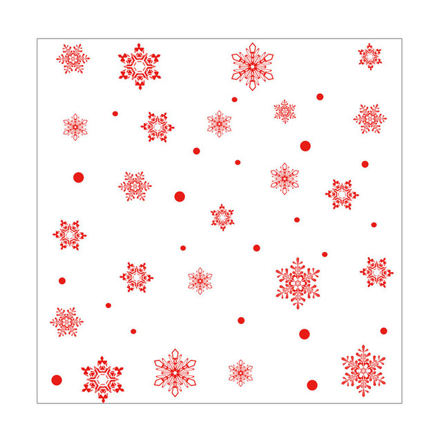 Świąteczne naklejki ścienne w kształcie płatka śniegu - dekoracja na Nowy Rok i Boże Narodzenie - Wianko - 24