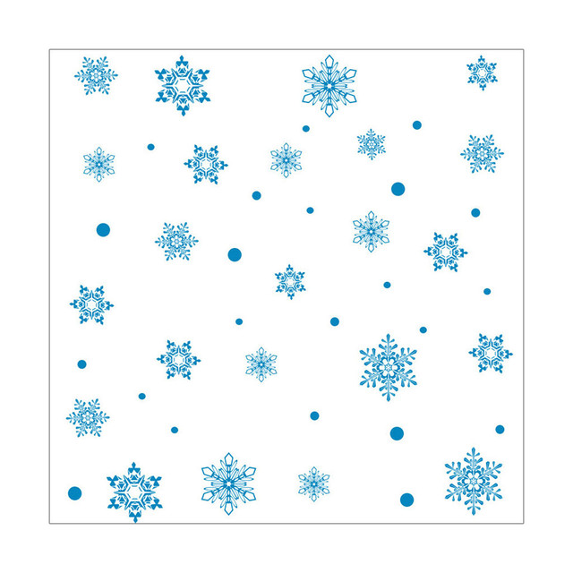 Świąteczne naklejki ścienne w kształcie płatka śniegu - dekoracja na Nowy Rok i Boże Narodzenie - Wianko - 2