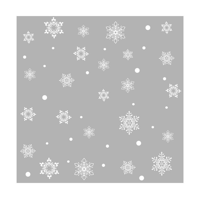 Świąteczne naklejki ścienne w kształcie płatka śniegu - dekoracja na Nowy Rok i Boże Narodzenie - Wianko - 23