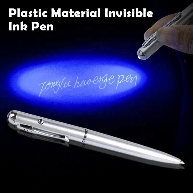 Światło ultrafioletowe pióro niewidzialne – magiczny długopis Secret fluorescencyjny dla dzieci – tabliczka do rysowania - Wianko - 1