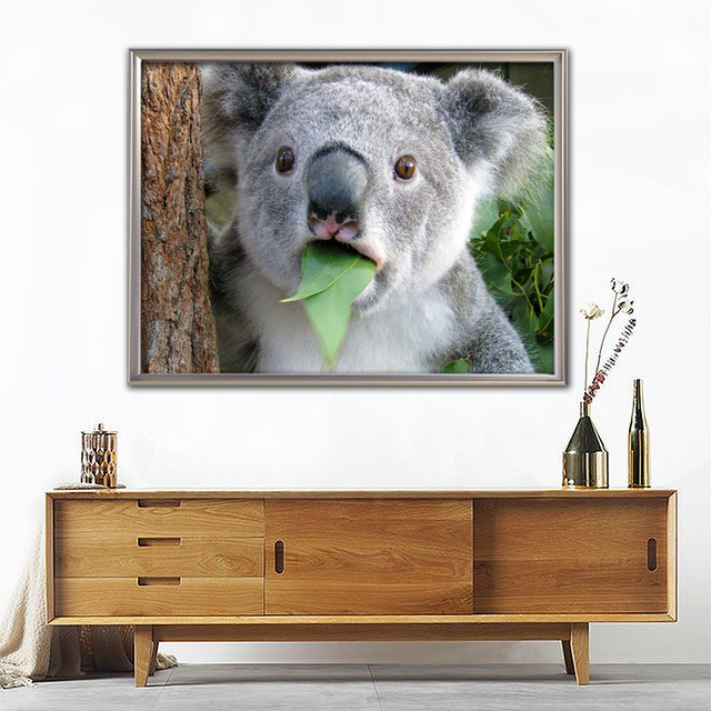 Evershine 5D DIY pełna plac diament malarstwo Koala zwierzęta - Wianko - 2