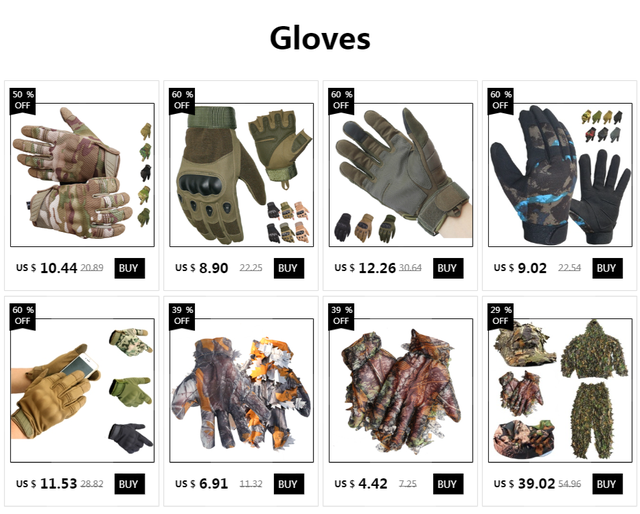 Rękawice myśliwskie kamuflaż 3D z tkaniny letniej, ptak oglądający, mężczyźni szybko schnące rękawiczki - Wianko - 8
