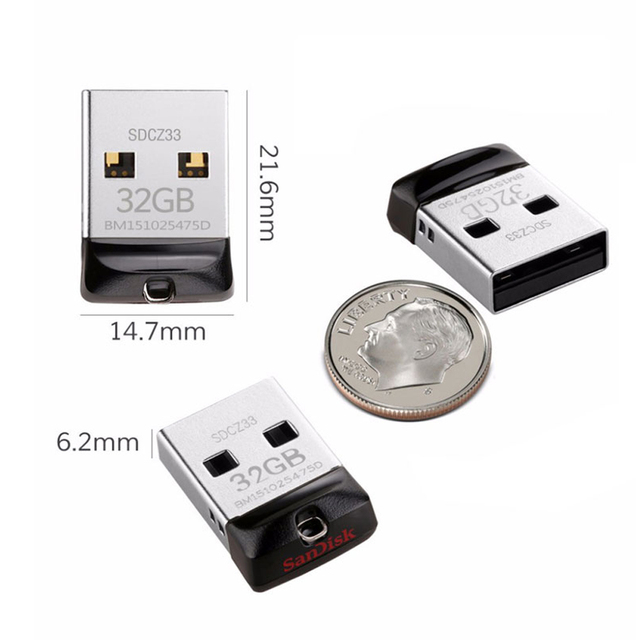 Oryginalny SanDisk CZ33 Mini Pen Drive 16GB 32GB 64GB USB Flash Drive - Wianko - 4