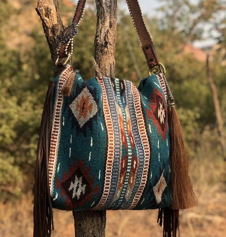 Damska torebka z unikalnym boho stylem, dużą pojemnością na zakupy i podróże, wykonana z materiału Canvas w retro design. Idealny prezent dla dziewczynek - Wianko - 6