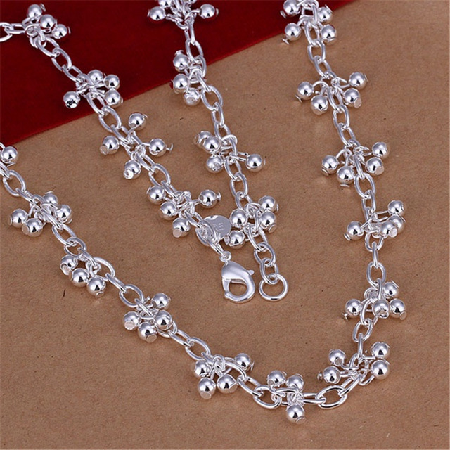 Zestaw biżuterii z popularnych marek: bransoletka i naszyjnik wykonane z srebra próby 925 dla kobiet - idealne na imprezy, śluby i prezent dla pary - Wianko - 10