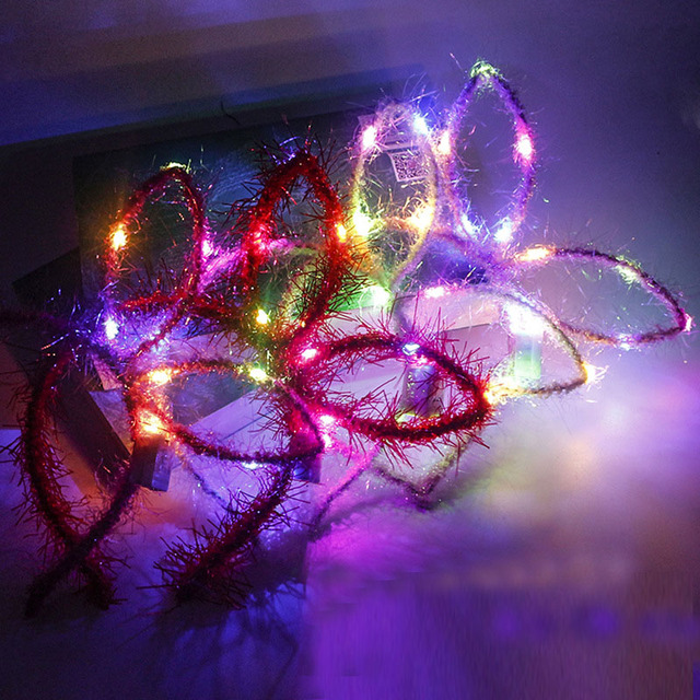 Halloween migające szklanki z podświetleniem LED, lampa Up prezent, serce z kokardą z pałąkiem na głowę, migające okulary - Wianko - 21