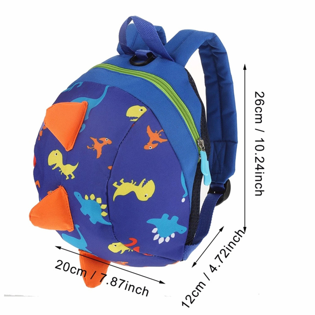 Bezpieczne szelki Cartoon Dinosaur dla dzieci - wytrzymałe i wygodne plecaczki zabezpieczające przed zgubieniem - Wianko - 5