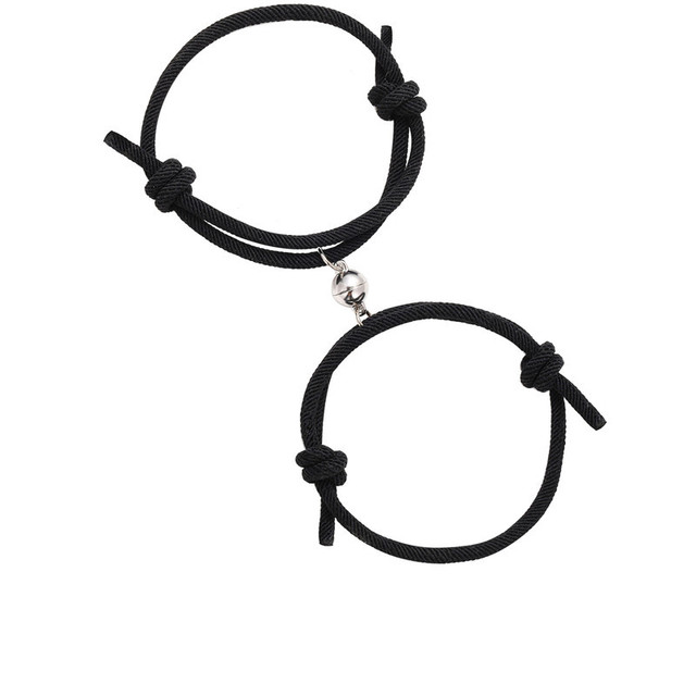 Magnetyczne bransoletki dla par z miłośnikami przyjaźni, wykonane ze stali nierdzewnej - Wianko - 8