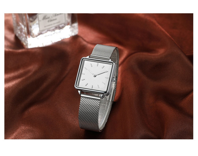 Luksusowy zegarek damski 2020 z prostym designem - stalowa bransoletka, mechanizm kwarcowy - Wianko - 2