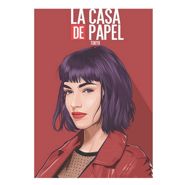 Diamentowy obraz Heist La Casa de Papel 2020 sezon 4 - ozdobna ściana DIY, styl hiszpańskiego TV (rozmiar 5D) - Wianko - 2