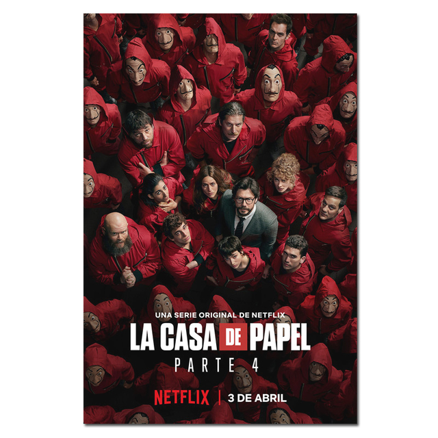 Diamentowy obraz Heist La Casa de Papel 2020 sezon 4 - ozdobna ściana DIY, styl hiszpańskiego TV (rozmiar 5D) - Wianko - 4