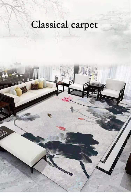 Klasyczne dywaniki do salonu - mata antypoślizgowa, doskonałe na wystrój pokoju, dla dzieci i w sypialni - luksusowy dywan - Wianko - 11