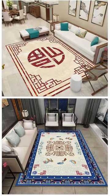 Klasyczne dywaniki do salonu - mata antypoślizgowa, doskonałe na wystrój pokoju, dla dzieci i w sypialni - luksusowy dywan - Wianko - 20