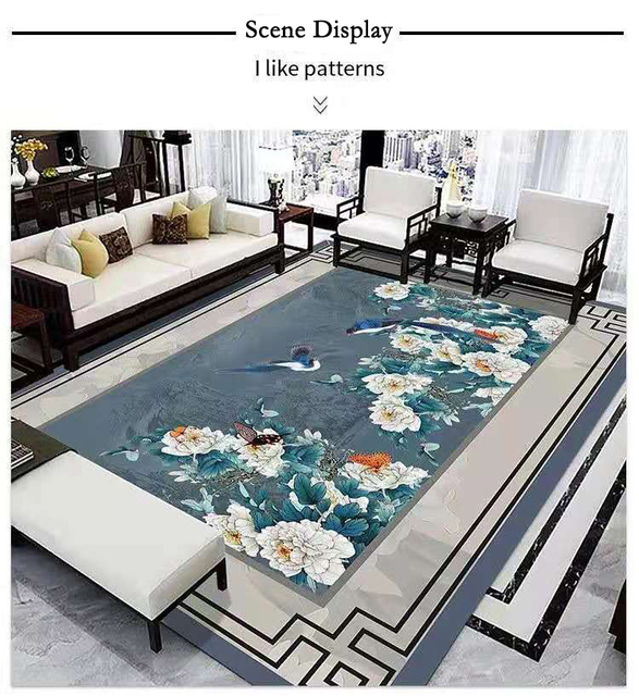 Klasyczne dywaniki do salonu - mata antypoślizgowa, doskonałe na wystrój pokoju, dla dzieci i w sypialni - luksusowy dywan - Wianko - 18