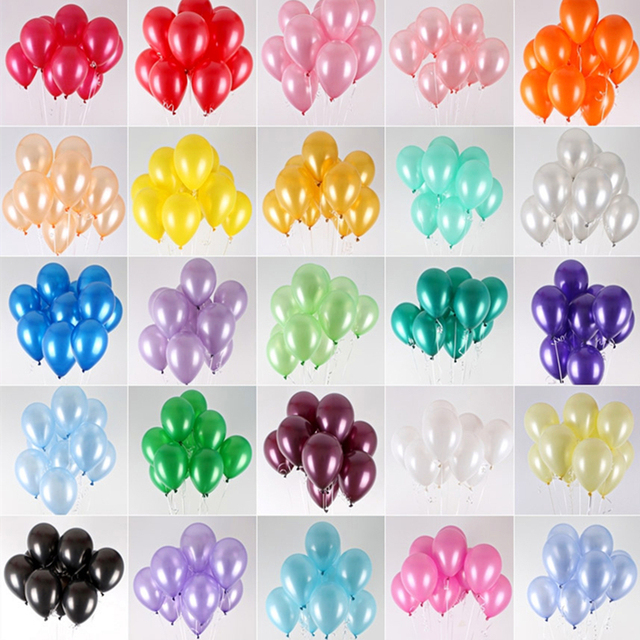 Partia 100 białych lateksowych balonów dekoracyjnych na ślub i urodziny, rozmiar 10 Cal, 1.5g - Wianko - 12