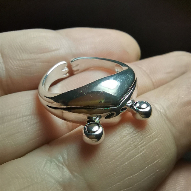 Oto dopracowany tytuł produktu:Vintage Frog Ring Finger - diamond z żabą, metalowy pierścień, regulowana obrączka otwierająca, osobowość retro, punkowy styl - Wianko - 7