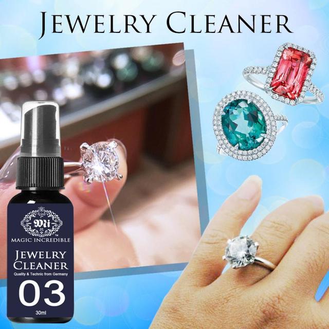 Spray do czyszczenia biżuterii 30ml - srebrna biżuteria, naszyjnik, pierścień, zegarek, polerowanie, rdza - Wianko - 1