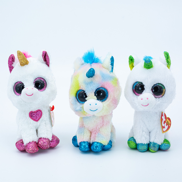 Pluszowa zabawka zwierzęca Flippables Big Eyes - sowa, lis, królik, jednorożec, Flamingo, owca - świąteczny prezent dla dzieci, 15cm - Wianko - 13
