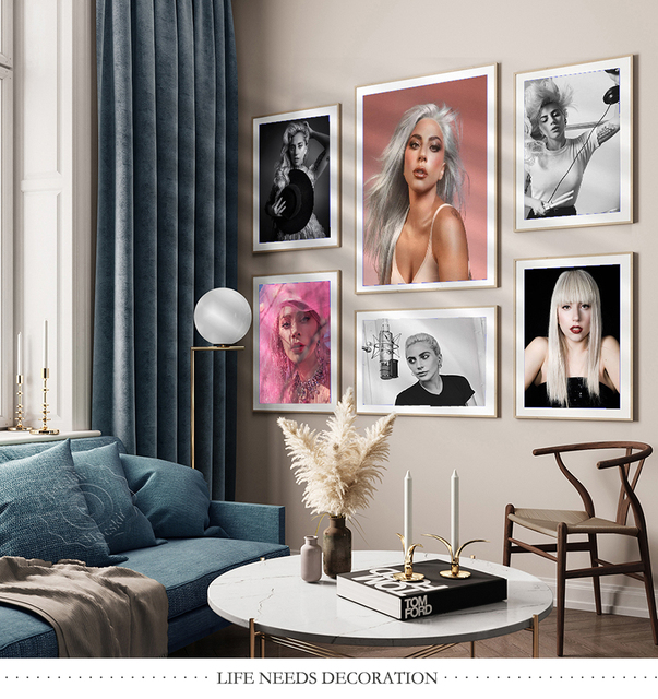 Obraz na płótnie Lady Gaga - dekoracja ściany i obraz dekoracyjny do salonu domowego - Wianko - 5