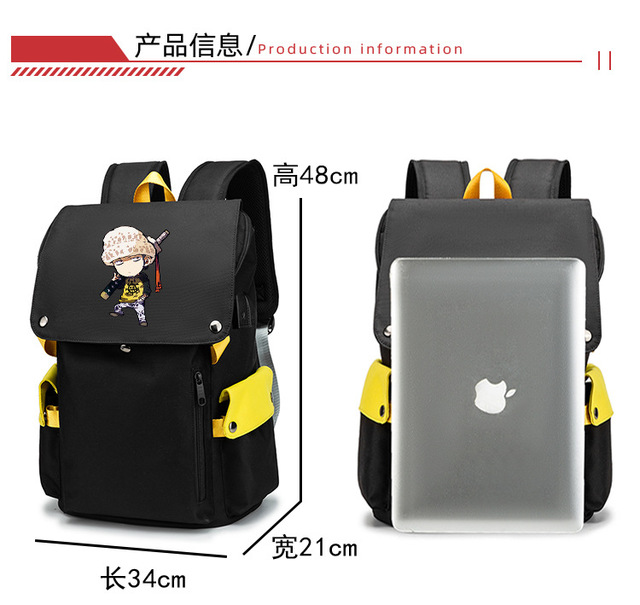 Plecak Student Tokyo Ghoul Kaneki Ken z portem USB na laptopa - Wianko - 6