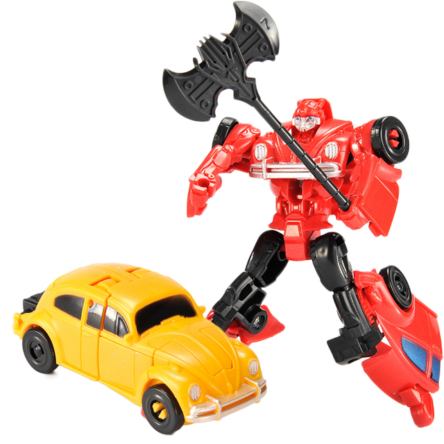 Nowe zabawki dla chłopca: Mini samochód Robot - edukacyjna figurka plastikowa, model do deformacji» - Wianko - 3