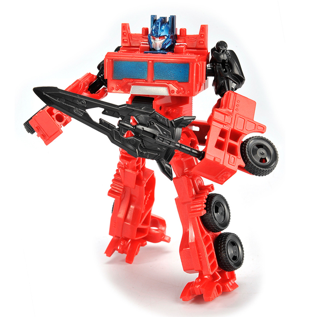 Nowe zabawki dla chłopca: Mini samochód Robot - edukacyjna figurka plastikowa, model do deformacji» - Wianko - 9