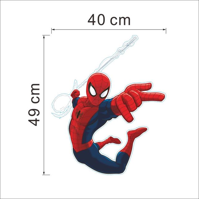 Superbohaterowie Spiderman - 3D naklejki ścienne do dekoracji pokoju dziecięcego i sypialni - Wianko - 17