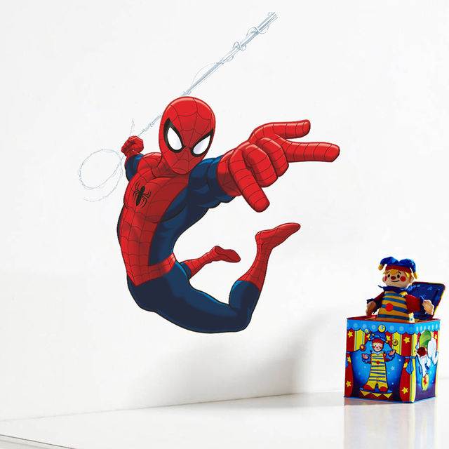 Superbohaterowie Spiderman - 3D naklejki ścienne do dekoracji pokoju dziecięcego i sypialni - Wianko - 16