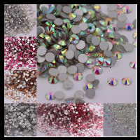 Kryształki bez kleju 3D Nail Art Shining Flatback Strass szklane kamienie dekoracyjne - Wianko - 101