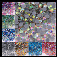 Kryształki bez kleju 3D Nail Art Shining Flatback Strass szklane kamienie dekoracyjne - Wianko - 95